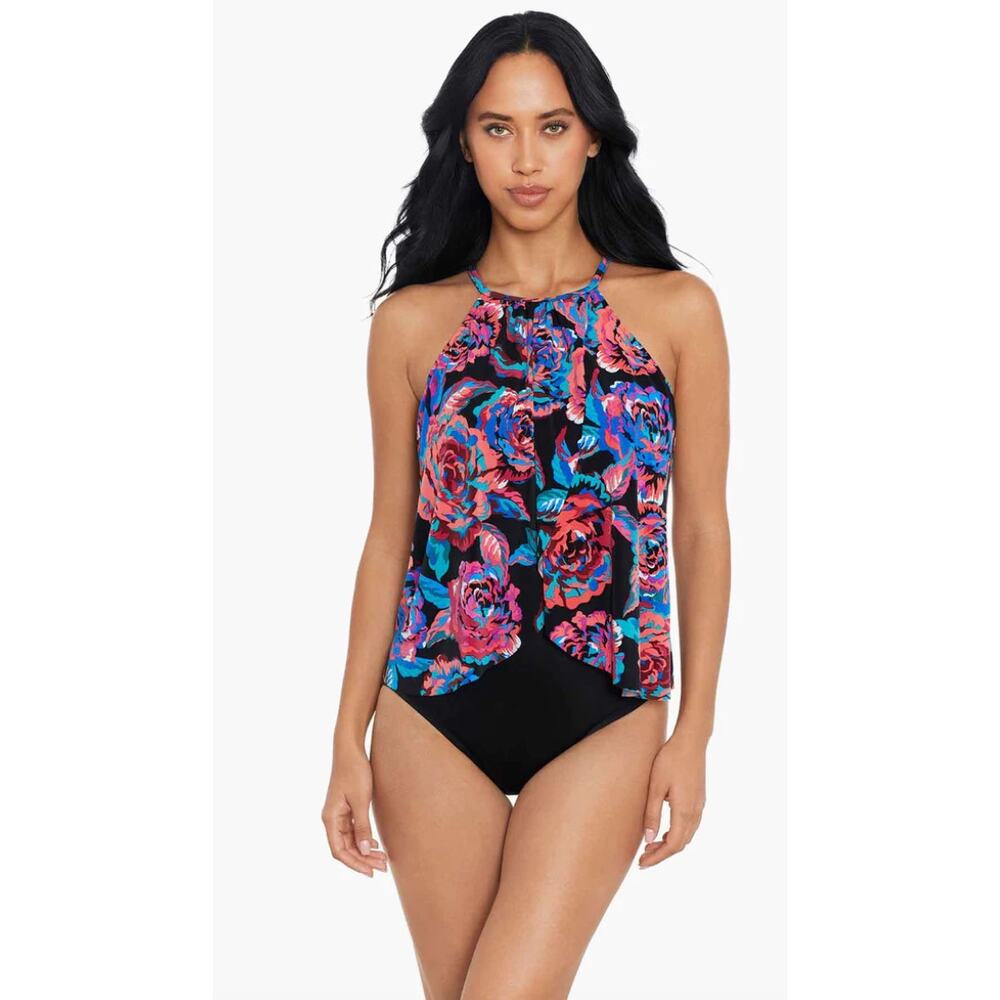 MAGICSUIT Aubrey One Piece in Sonic Blooms Sz 16 NWT